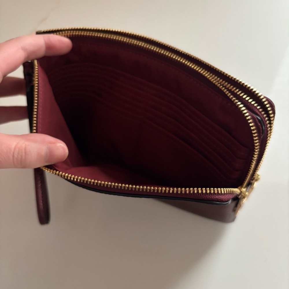 Coach Wristlet Wallet in Deep Burgundy - Picture 8 of 8